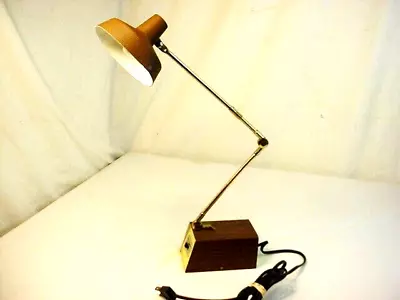 Vtg Desk Lamp Tensor Woodgrain Adjustable Model 6500 Mid Century W Bulb FreeShip • $49.99