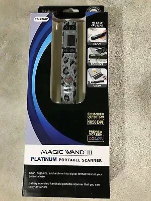 VuPointMagic Wand III Portable Scanner White/Grey Leopard ST442GLP NEW IN BOX • $16.50