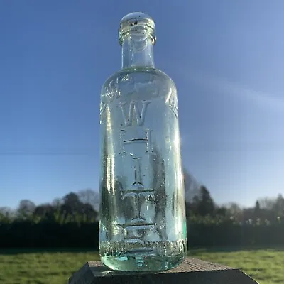 Victorian Bottle Old Fashioned Glass R. W & S. White Newton Heath Vintage Bottle • £13.99