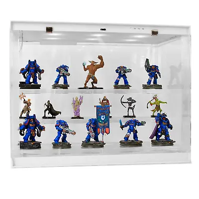 CM Mini LED Display Case - Clear Miniature Figure Storage For Warhammer And More • $39.99