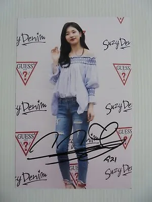 Suzy Bae Miss A 4x6 Photo Korean Actress KPOP Autograph Signed USA Seller B5 • $14.99