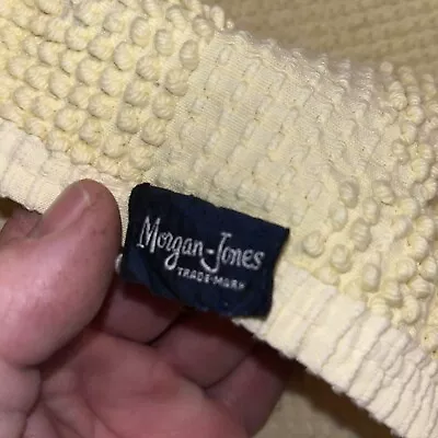 Morgan Jones Mustard Yellow Chenille Bedspread Spread Cover Coverlet FULL • $11.59