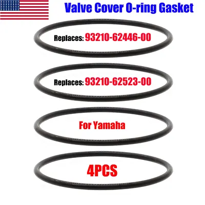 4*For Yamaha Virago V Star 650 XVS1100 Valve Cover O-rings Gasket 93210-62446-00 • $14.69