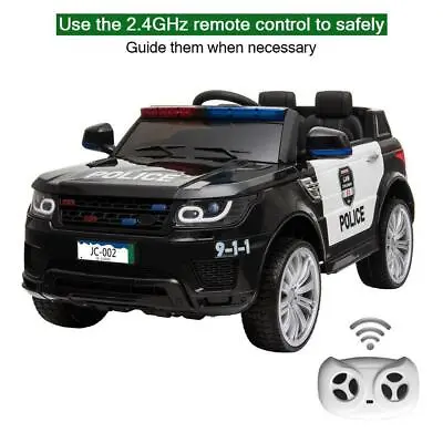 $219.20 • Buy 12V 3 Speed Kids Police Ride On SUV Car Toys W/ Light + Music + Remote Control