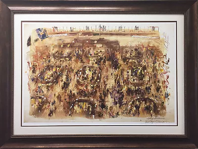 LeRoy Neiman  NY STOCK MARKET  Newly FRAMED HAND SIGNED Lithograph NYSE Exchange • $599.99