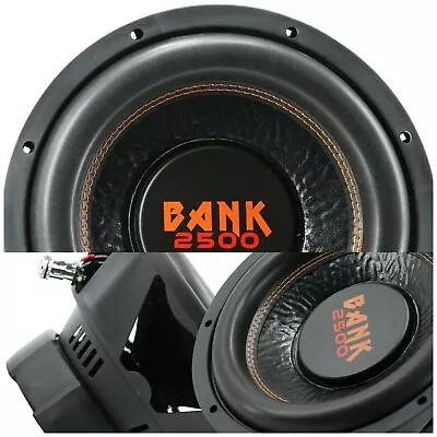 Audiobank 12 Inch 2500 Watt Car Audio Subwoofer W/ 4 Ohm DVC Power 12' Sub X1 • $54.99