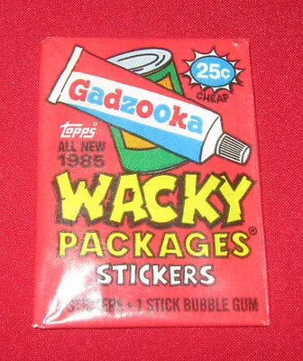 1985 Vintage Wacky Packages Unopened Red Pack In Excellent Condition • $9.95