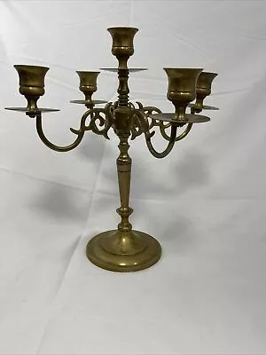 Vintage Antique 4 Arm 5 Candle Candleabra 11.5” Tall  • $35