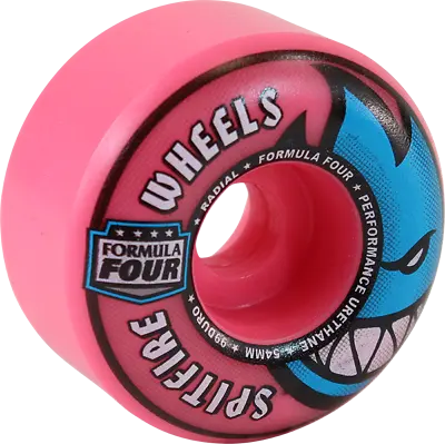 Spitfire Formula Four F4 Radial 54mm 99a Pink Skateboard Wheels • $48