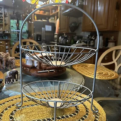 Rack For Fruit And Vegetable Steel Silver16” Tall 11” Wide • $15