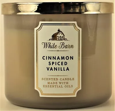 Bath & Body Works CINNAMON SPICED VANILLA 3 Wick 14.5 Oz Scented Candle • $21.97