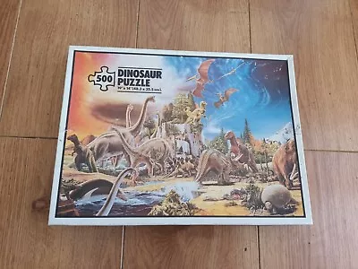 Vintage INVICTA PLASTICS Dinosaur Puzzle 80s *missing 1 Piece* VERY RARE • £20