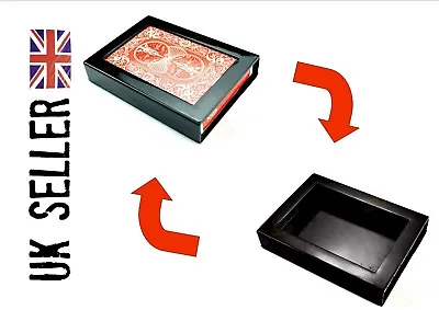 VANISHING Disappearing CARD BOX Case MAGIC Trick Close Up Illusion Red Back  • £2.75