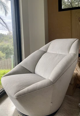 $1500 • Buy TRIT HOUSE- WENDELBO Danish Design Sail Swivel Lounge Chair Grey