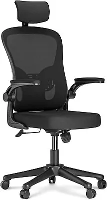 Ergonomic Mesh Office Chair High Back Desk Chair With Headrest Adjustable Arms • $55.99