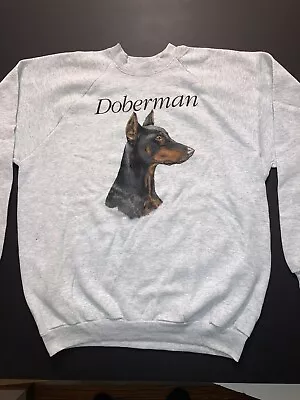 Vintage:  NOS  Doberman Large Raglan Sleeve  Sweatshirt. U.S.A. Airwaves • $29.50