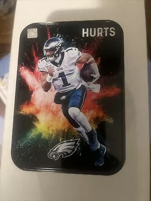 EMPTY Jalen Hurts MJ Holdings Exclusive Collectible Color Blast Tin Eagles • $3.99