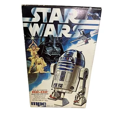 VINTAGE 1977 STAR WARS Authentic R2-D2 Model Kit 6  MPC - Open-unbuilt With Book • $95