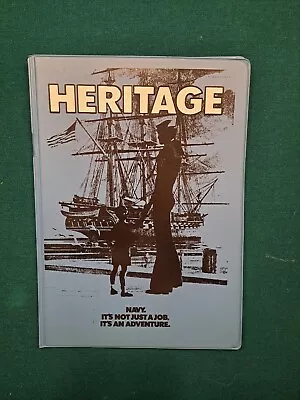 Vintage US Navy Heritage Recruiter Blue Binder Folder Clipboard • $20