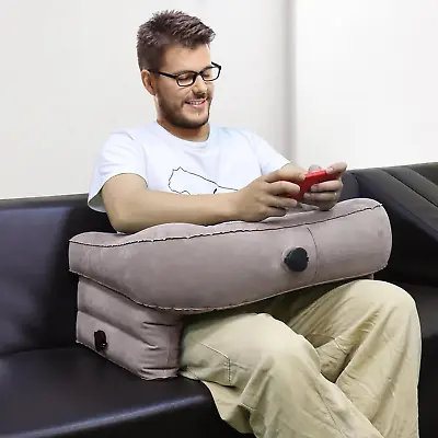 Reading Pillow For BedHeight-Adjustable Gaming Pillow For Lap Inflatable Arm R • $185.88