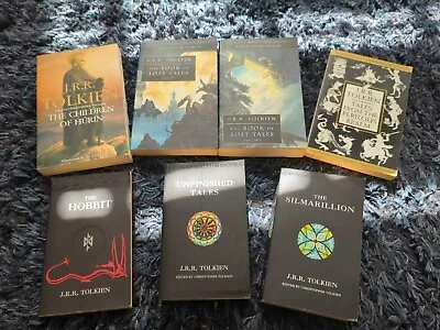 J R Tolkien Book Set X 5 Middle Earth Vol 1-2 Perilous Realm Children Huron +3 • £22