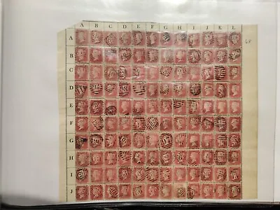 GB Victorian SG40 1d Penny Red Star Line Engraved Plate 68 Qv Postage Stamps • £1.17