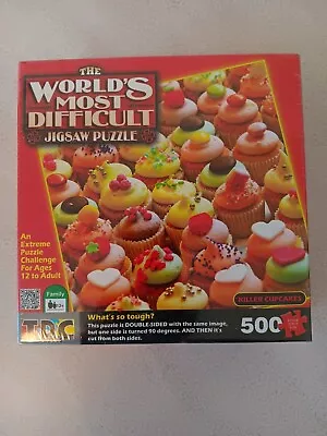 The World's Most Difficult Jigsaw Puzzle Killer Cupcakes 500pcs(New) • $15.99