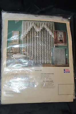 Vintage RACHEL LACE 100% Polyester 1 Panel Ivory Curtains 56 W X 90 L  NEW  • $14.97
