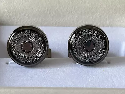 MB Gun-black Stainless Steel Cufflinks • $48.12