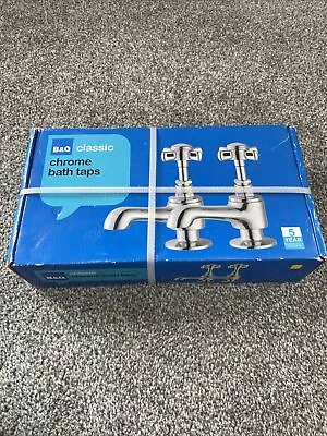 B&Q Classic Chrome Taps - Unopened • £28.99