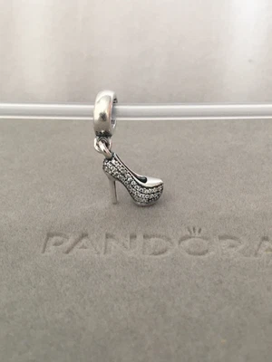 $29 • Buy NEW Genuine PANDORA Bracelet Charm Sterling Silver SPARKLING STILETTO 791536CZ