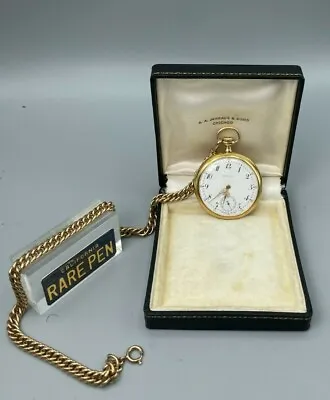 1900s PATEK PHILIPPE For Spaulding 20 Jewels Pocket Watch 18K Gold 45mm • $5500