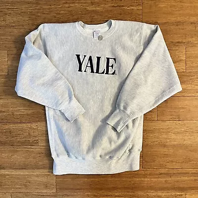 VINTAGE Yale University Sweatshirt Mens 2X Champion Reverse Weave USA 90s • $200