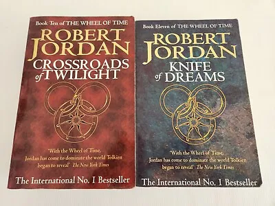 2x The Wheel Of Time Books 10 & 11 Robert Jordan Large Paperback Fantasy Books • $35