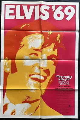 The Trouble With Girls Elvis Presley One-sheet Movie Poster 1969 • $399.99