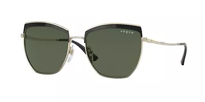 VOGUE VO4234S 352 71 Top Black Pale Gold Dark Green 54 Mm Women's Sunglasses • $57.94