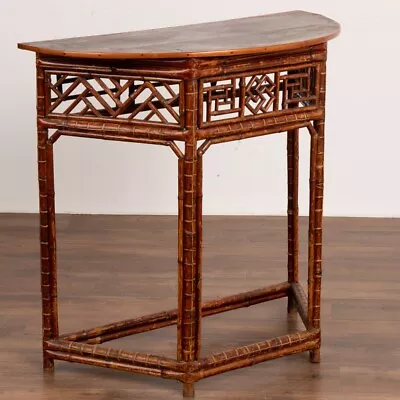 Antique Faux Bamboo Side Table England Circa 1890 • $2700