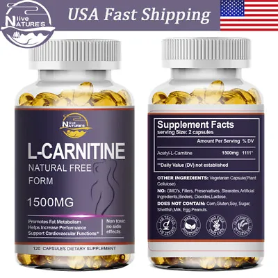  ACETYL L-CARNITINE 1500mg Capsules Nervous System Health Antioxidant Supplement • $13.02