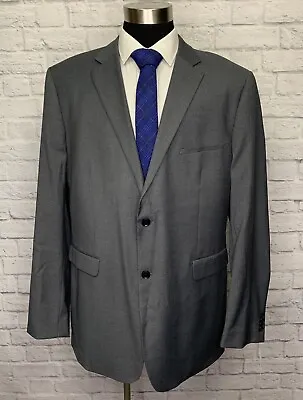 New Merona Mens Solid Gray 2 Button Sport Coat Suit Jacket Size XL Tall • $29.97