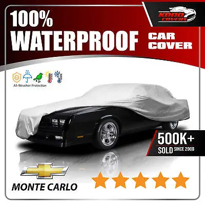 CHEVY MONTE CARLO 1981-1988 CAR COVER - 100% Waterproof 100% Breathable • $61.95