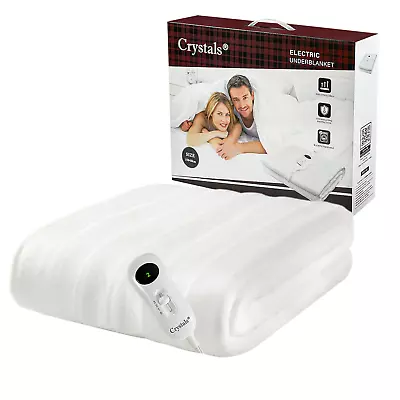 Electric Heated Under Blanket Comfort Control Fast Heat Up Cosy Warm Washable • £16.85