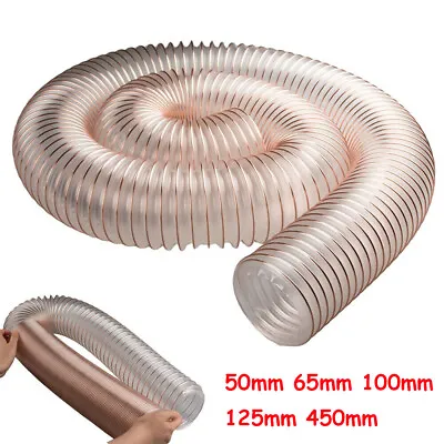 £19 • Buy PU Flexible Ducting Hose Ventilation Fume & Dust Extraction Woodworking 50-150mm