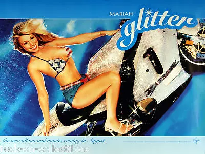 Mariah Carey 2001 Glitter Motorcycle Original Promo Poster • $34.99