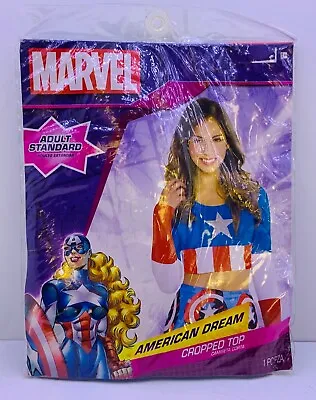 MARVEL American Dream Cropped Top Size Adult Standard Halloween Costume  • $14.99