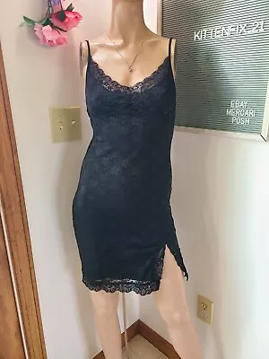 Motel Rocks LBD Black Lace Mini Slip Dress Size Sm 🖤 Euc • $25