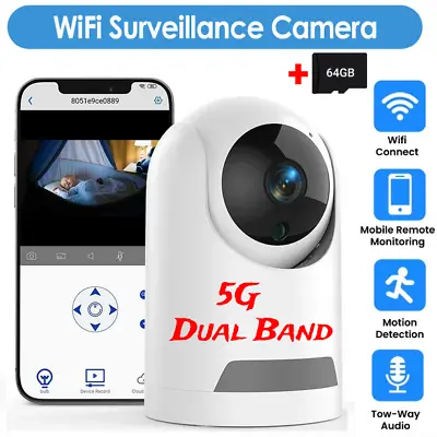 $9.99 • Buy Wireless 1080P WIFI Camera Outdoor CCTV HD PTZ Smart Home Security IR 360 Cam US