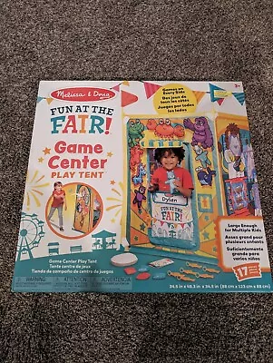 NEW/SEALED ~ Melissa & Doug Fun At The Fair ~ Game Center Play Tent ~ • $25