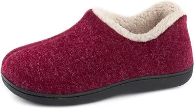 £8.27 • Buy Women's Cozy Memory Foam Loafer Slippers Fleece Lining Closed Back House Shoes