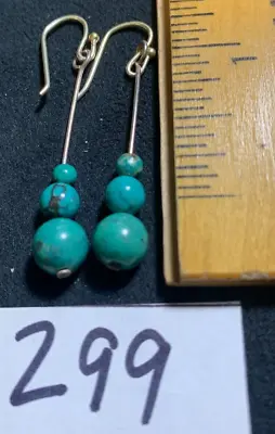 Jay King DTR Mine Finds HSN Turquoise Gemstone Earrings Drop Beaded • $29.95