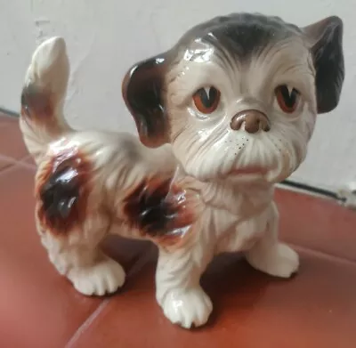 Vintage Staffordshire Puppy Dog Figurine - Melba Ware Collectors 1960's • £2.99